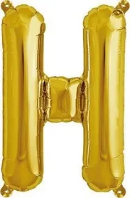 Rico Folienballon H, gold, Grösse: ca. 36 cm