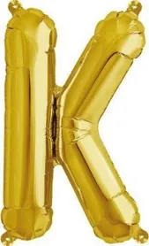 Rico Foil balloon K, gold, Size: ca. 36 cm