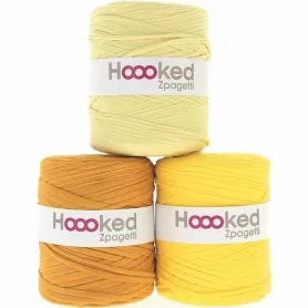 Hoooked Zpagetti Yellow Shades, Color: Yellow, Weight: ±700g, Quantity: 1 pc.