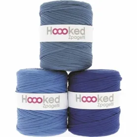 Hoooked Zpagetti Blue Shades, Color: Blue, Weight: ±700g, Quantity: 1 pc.