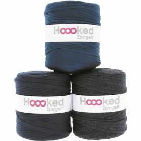 Hoooked Zpagetti Dark Blue Shades, Color: Blue, Weight: ±700g, Quantity: 1 pc.