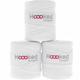 Hoooked Zpagetti White Shades, Color: White, Weight: ±700g, Quantity: 1 pc.