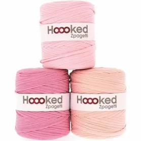 Hoooked Zpagetti Light pink Shades, Farbe: Pink, Gewicht: ±700g, Menge: 1 Stk.