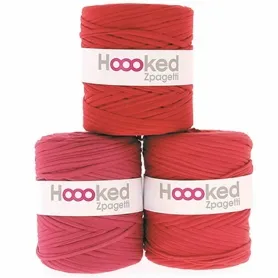 Hoooked Zpagetti Red Shades, Farbe: Rot, Gewicht: ±700g, Menge: 1 Stk.