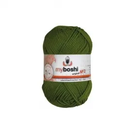 myboshi yarn Nr.2 col.225 olive, 50g/100m, quantity: 1 pc.
