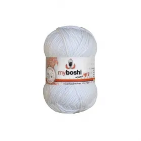 myboshi yarn Nr.2 col.291 weiss, 50g/100m, quantity: 1 pc.