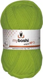 myboshi yarn Nr.3 col.321 limettengrün, 50g/45 m, quantity: 1 pc.