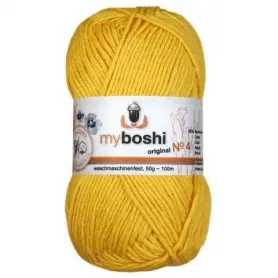 myboshi yarn Nr.4 col.413 löwenzahn, 50g/100m, quantity: 1 pc.