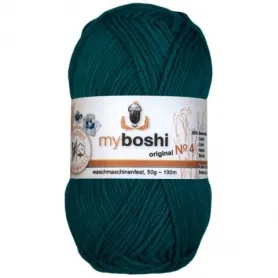 myboshi yarn Nr.4 col.423 smaragd, 50g/100m, quantity: 1 pc.
