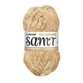 Samt - myboshi Wool Chenille-Garn, Color: Lama, Weight: 100g, Qty: 1 pc.