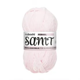 Samt - myboshi Wool Chenille-Garn, Color: piglet, Weight: 100g, Qty: 1 pc.