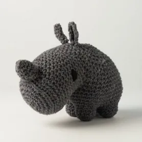 Hoooked Crochet Set Rhino Dex Eco Barbante Lava, Couleur: Gris, Quantité: 1 pièce.