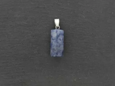 Sodalite Pendentif, pierre semi-précieuse, Couleur: bleue, Taille: ±20x10mm, Quantité : 1 pièce.