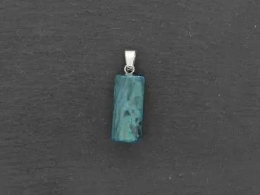 Turquoise Pendentif, pierre semi-précieuse, Couleur: multi, Taille: ±20x10mm, Quantité : 1 pièce.