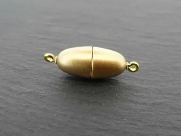 Magnetverschluss oval, Farbe: gold, Grösse: ±17x8mm, Menge: 1 Stk.