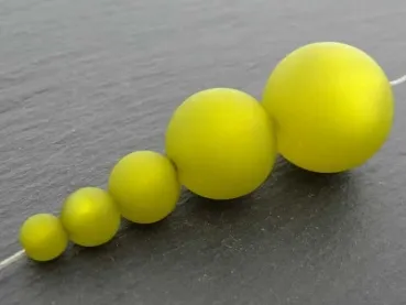 Polaris Perlen olive, 16mm, 5 Stk.