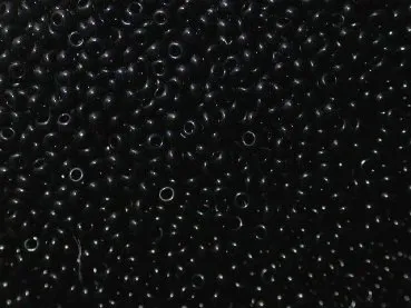 SeedBeads, black, 1mm, 10 gr.