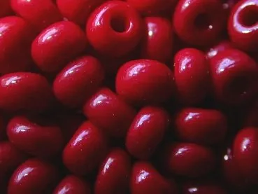 SeedBeads, red, 4.5mm, 17 gr.