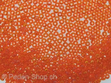 SeedBeads, Color: rainbow orange, Size: 2.6mm, Qty:17 gr.