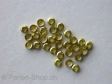 Crimp Beads, 2.8mm, gold colored, 30 pc.
