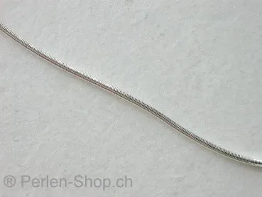 French Wire (würmli), Farbe: versilbert, Grösse: ±1 mm, Menge: ±70cm