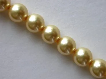 ON SALE Sw Cry Pearls 5810, gold, 6mm, 50 pc.