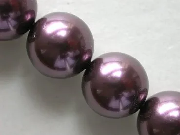 ON SALE Sw Cry Pearls 5810, burgundy, 12mm, 10 pc.