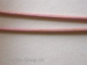 Lederband, rosa, 2mm, 1 Stk. (meter)