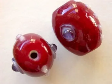 Lamp-Beads, red, approx. 22mm, 1 pc