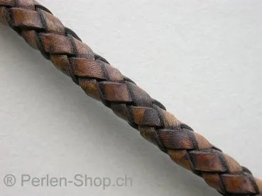 Leather Cord Bolo SOFT, ±100cm, grey, ±6.5mm, 1 pc.