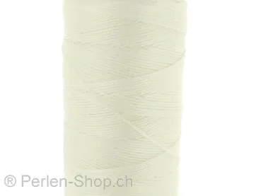 Beads Thread, Color: white, Size: ±0.8mm, Qty:5 meter
