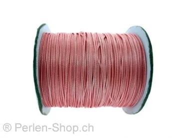Nylon Perlenfaden, Farbe: pink, Grösse: ±0.8mm, Menge: 1 meter.