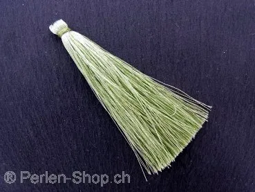 Silk Tassels, Color: green, Size: ±8cm, Qty:1 pc.
