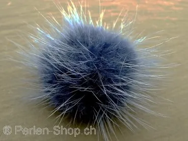 Velvet ball. Color: blue, Size: 40mm, Qty:1 pc.