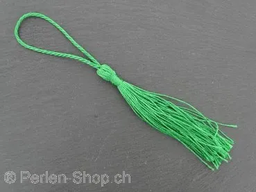 Tassel, Color: green, Size: ±8/13cm, Qty:1 pc.