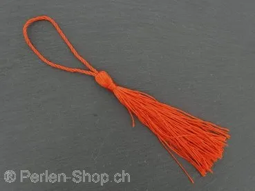 Tassel, Color: red, Size: ±8/13cm, Qty:1 pc.