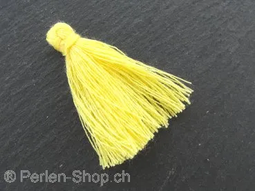 Tassel, Color: yellow, Size: ±2.5cm, Qty:1 pc.