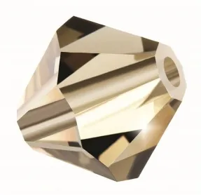 Preciosa Bicone, Farbe: Black Diamond, Grösse: 4mm, Menge: ±100 Stk.