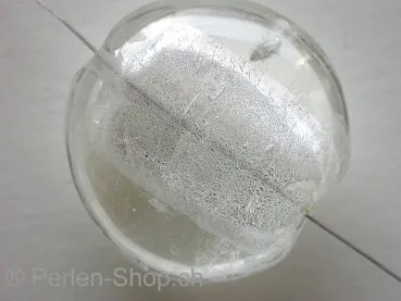 Silver Foil Rund Flach, kristall, ±30mm, 1 Stk.