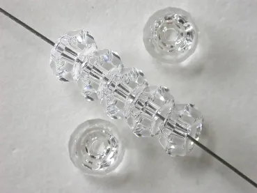 Swarovski Kristallperle rondelle, 5308, crystal, 6mm, 5 Stk.