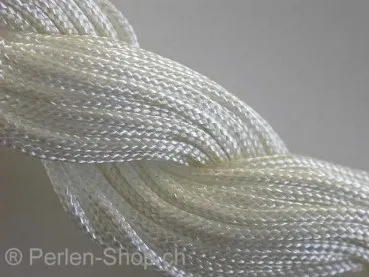Nylon cord, white, ±1.3mm, 1 meter