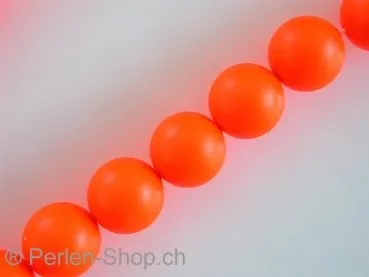 ON SALE Sw Cry Pearls 5810, neon orange, 12mm, 10 pc.