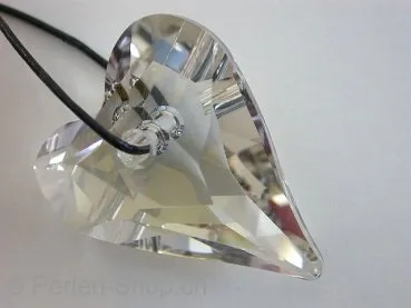 Swarovski pendant Wild Heart, 6240, 37mm, silver shade, 1 pc.