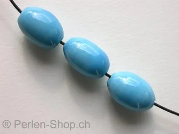 Ceramic Beads, cylinder, ±18x13mm, turquoise, 1 pc.