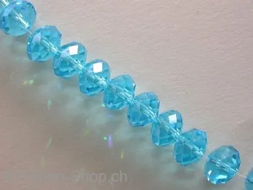 Briolette Beads, turquoise, 6x8mm, 15 pc.