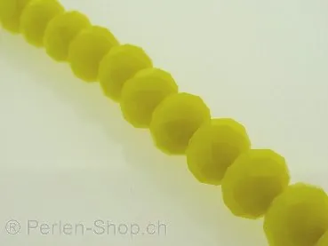 Briolette Perlen, Farbe: gelb, Grösse: 3x4mm, Menge: 40 Stk.