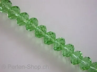 Briolette Beads, green, 10x14mm, 6 pc.