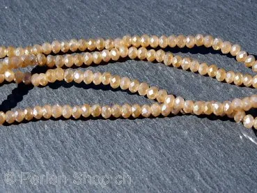 Briolette Beads, Color; golden shadow irisierend, Size: ±2x3mm, Qty: 50 pc.