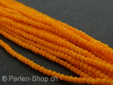 Briolette Perlen, Farbe: orange, Grösse: ±1.5x2mm, Menge: 50 Stk.