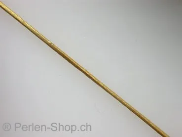 Lederband gold, 1mm, 1 Stk. (meter)
